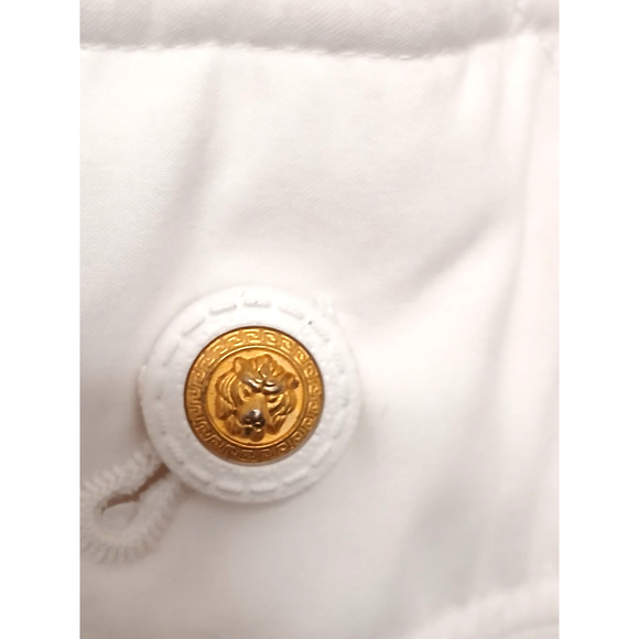 IZZI Rothschild FOX FUR Detachable Hood Parka Jacket Womens Size S Ivory Vintage - Picture 12 of 16